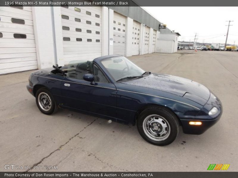 Montego Blue Pearl Metallic / Black 1996 Mazda MX-5 Miata Roadster