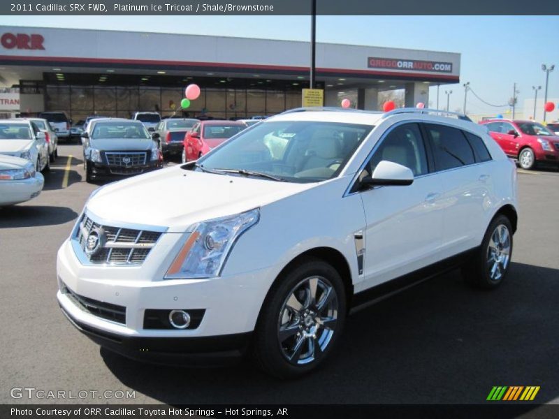 Platinum Ice Tricoat / Shale/Brownstone 2011 Cadillac SRX FWD