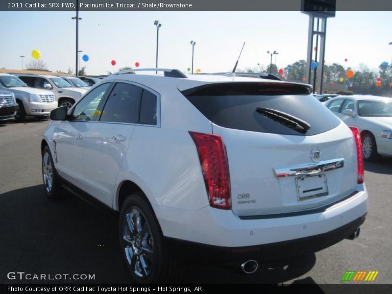 Platinum Ice Tricoat / Shale/Brownstone 2011 Cadillac SRX FWD