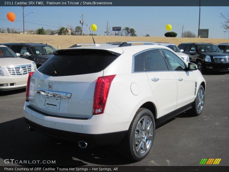 Platinum Ice Tricoat / Shale/Brownstone 2011 Cadillac SRX FWD