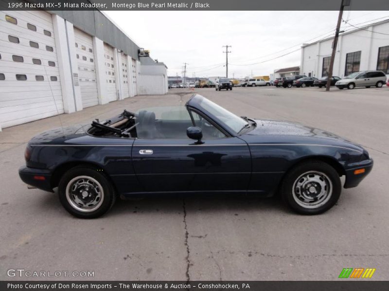 Montego Blue Pearl Metallic / Black 1996 Mazda MX-5 Miata Roadster