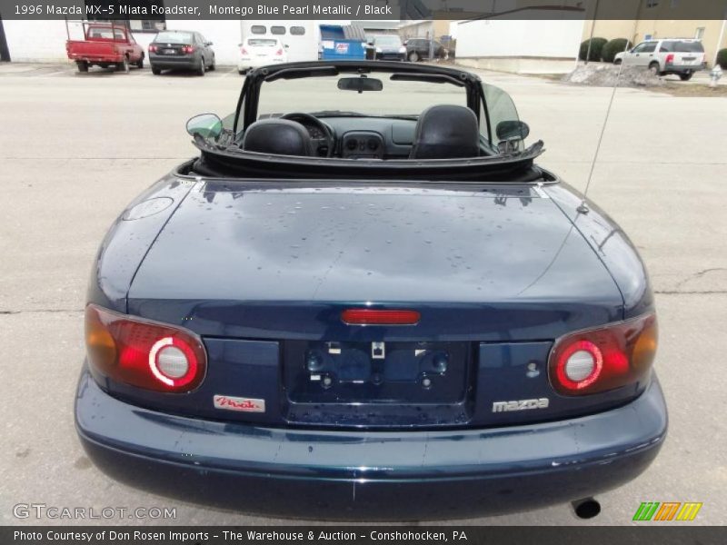 Montego Blue Pearl Metallic / Black 1996 Mazda MX-5 Miata Roadster