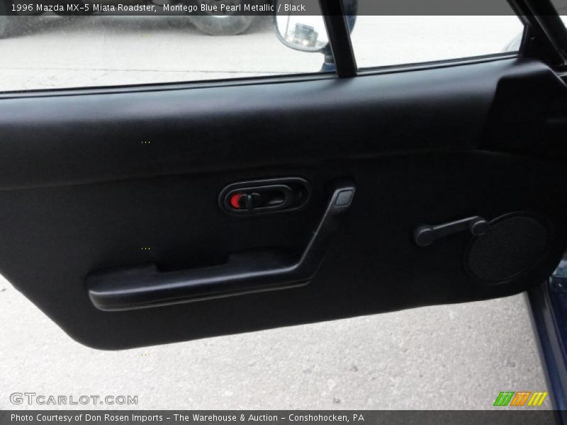 Montego Blue Pearl Metallic / Black 1996 Mazda MX-5 Miata Roadster
