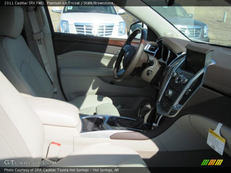 Platinum Ice Tricoat / Shale/Brownstone 2011 Cadillac SRX FWD
