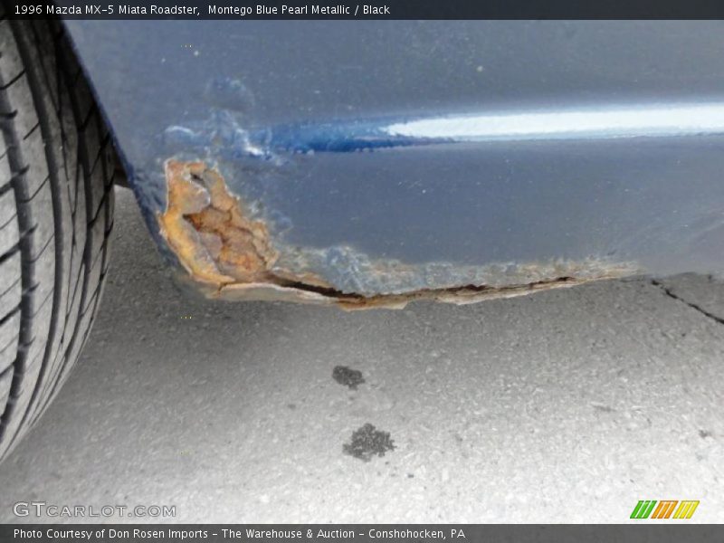 Montego Blue Pearl Metallic / Black 1996 Mazda MX-5 Miata Roadster