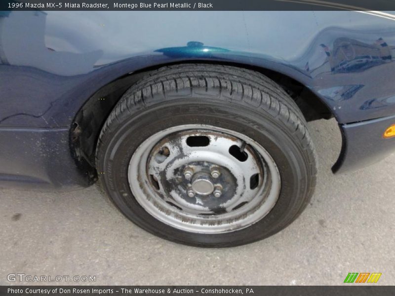Montego Blue Pearl Metallic / Black 1996 Mazda MX-5 Miata Roadster
