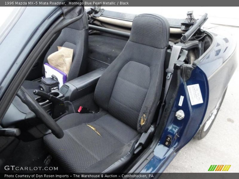 Montego Blue Pearl Metallic / Black 1996 Mazda MX-5 Miata Roadster
