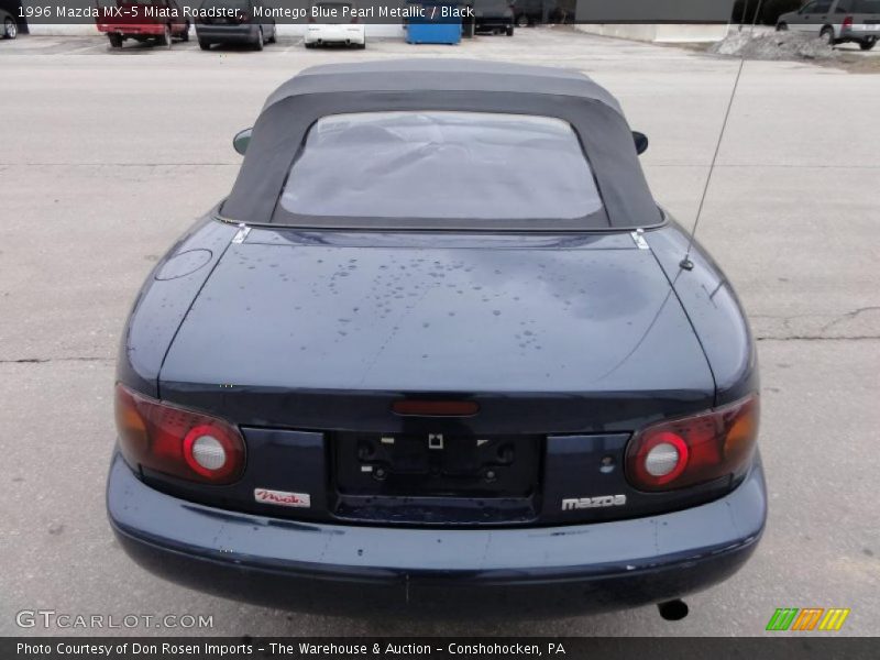 Montego Blue Pearl Metallic / Black 1996 Mazda MX-5 Miata Roadster