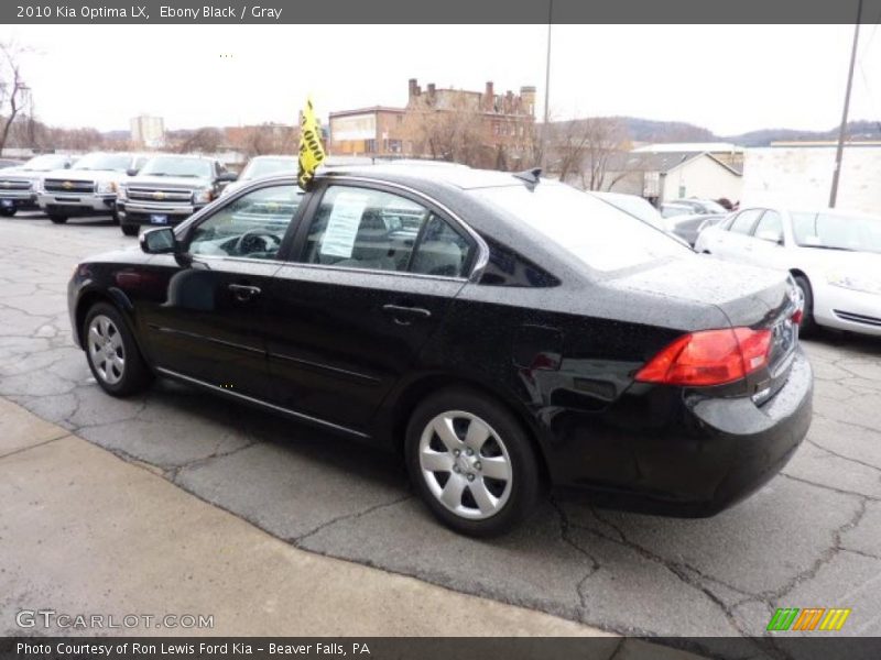 Ebony Black / Gray 2010 Kia Optima LX