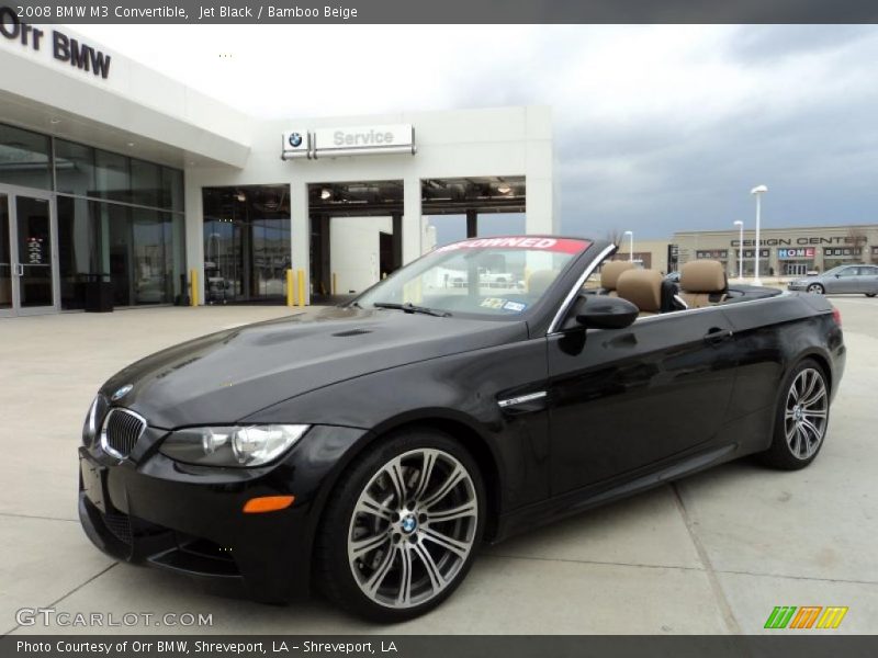 Jet Black / Bamboo Beige 2008 BMW M3 Convertible