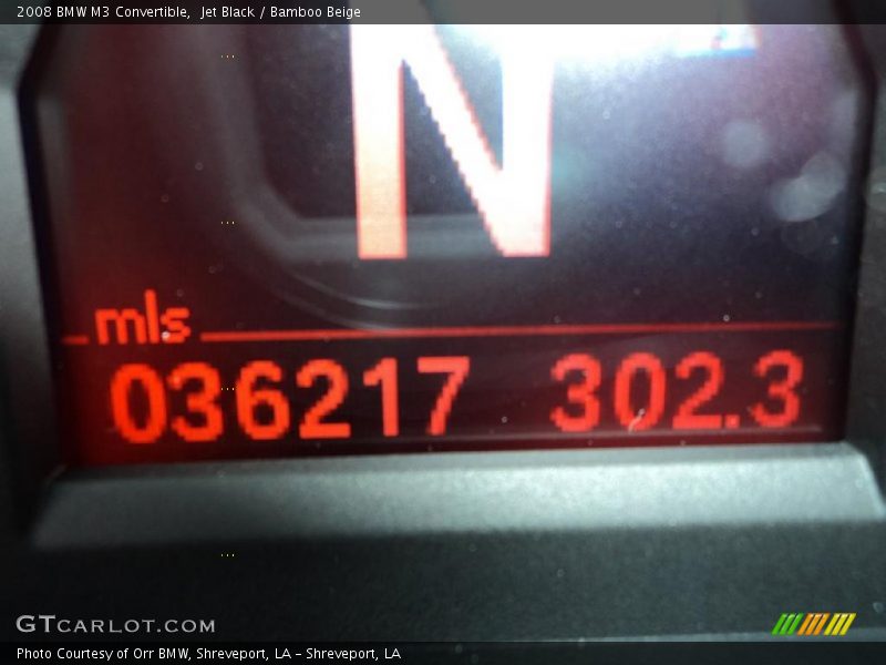 Jet Black / Bamboo Beige 2008 BMW M3 Convertible