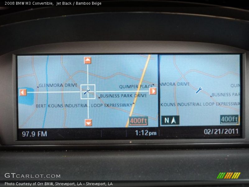 Navigation of 2008 M3 Convertible