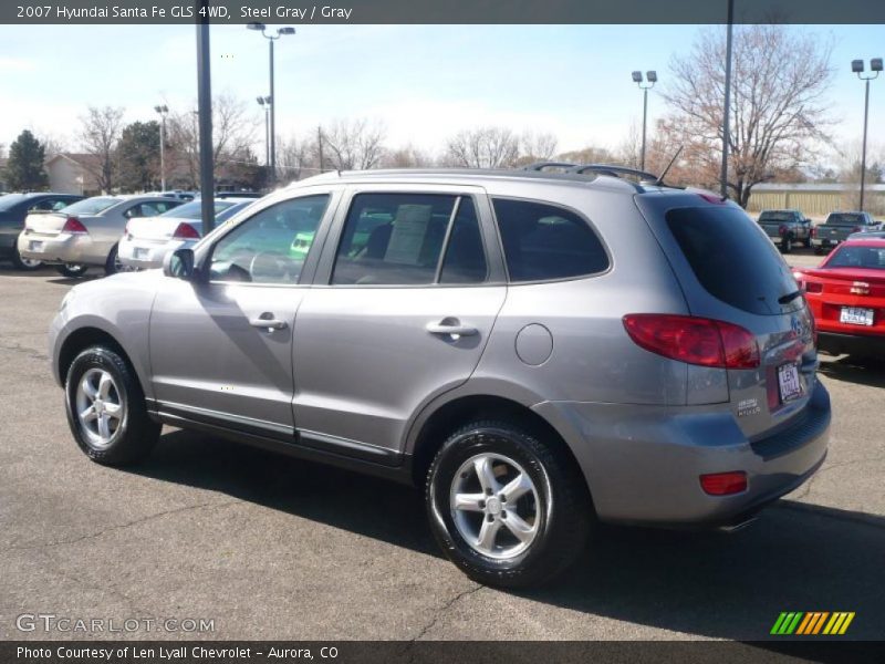 Steel Gray / Gray 2007 Hyundai Santa Fe GLS 4WD