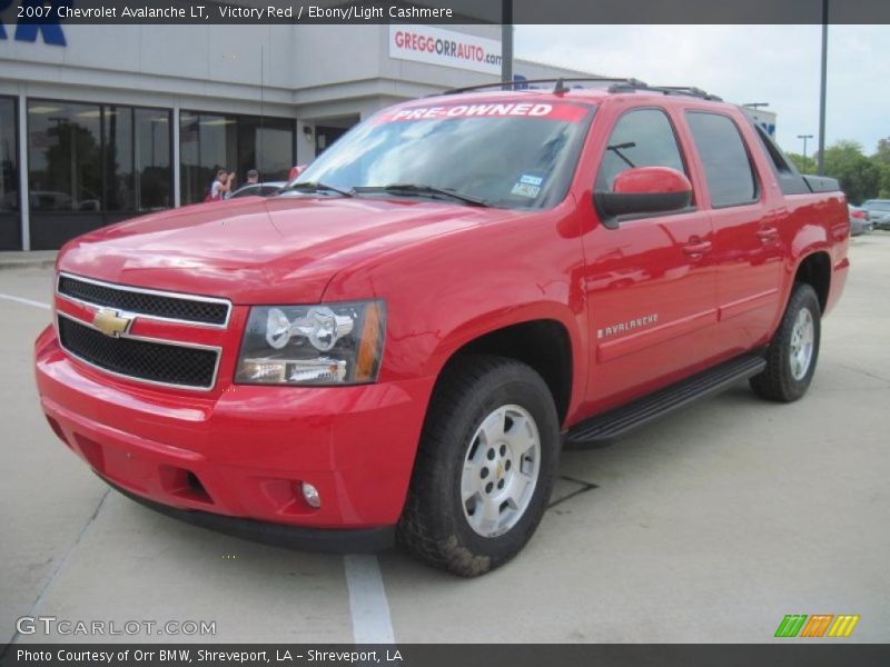 Victory Red / Ebony/Light Cashmere 2007 Chevrolet Avalanche LT
