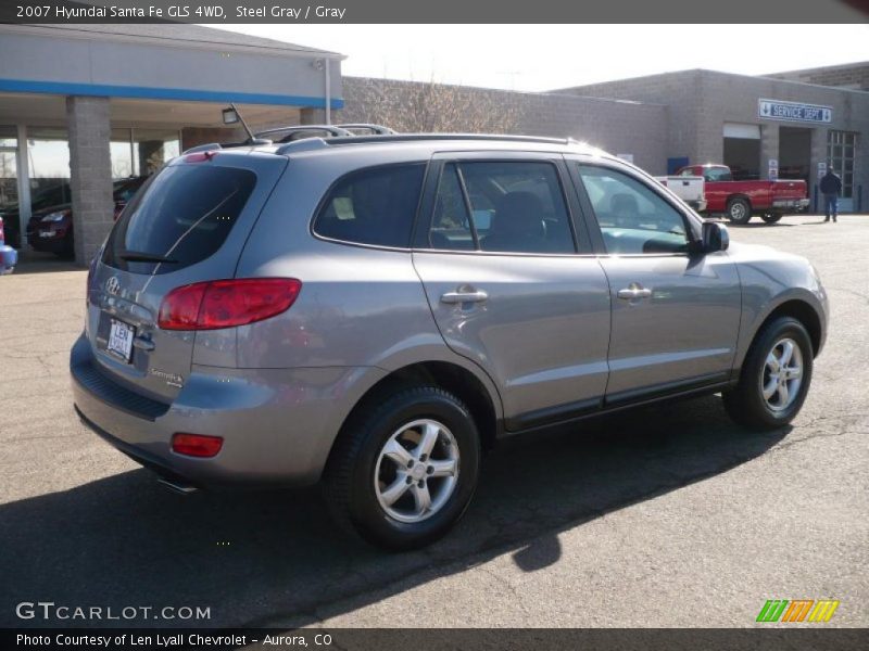 Steel Gray / Gray 2007 Hyundai Santa Fe GLS 4WD
