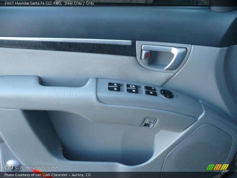 Steel Gray / Gray 2007 Hyundai Santa Fe GLS 4WD