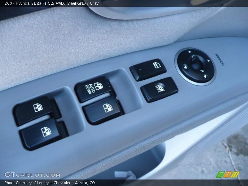 Steel Gray / Gray 2007 Hyundai Santa Fe GLS 4WD