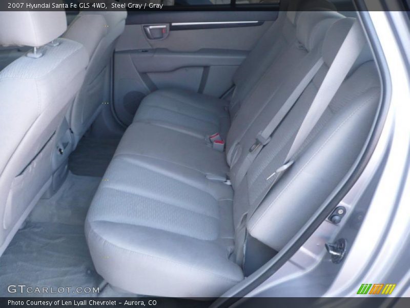 Steel Gray / Gray 2007 Hyundai Santa Fe GLS 4WD