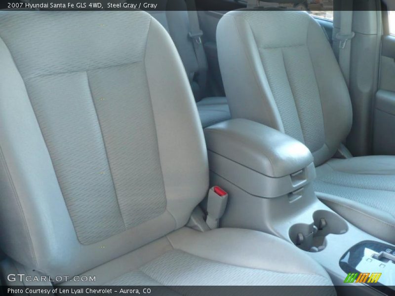 Steel Gray / Gray 2007 Hyundai Santa Fe GLS 4WD