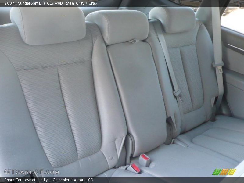 Steel Gray / Gray 2007 Hyundai Santa Fe GLS 4WD