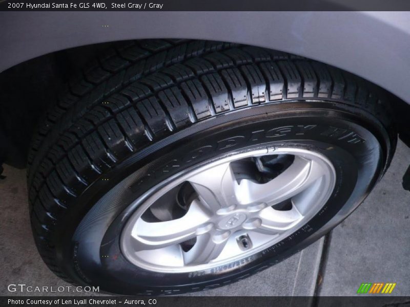 Steel Gray / Gray 2007 Hyundai Santa Fe GLS 4WD
