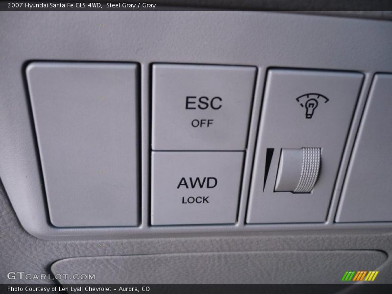 Steel Gray / Gray 2007 Hyundai Santa Fe GLS 4WD