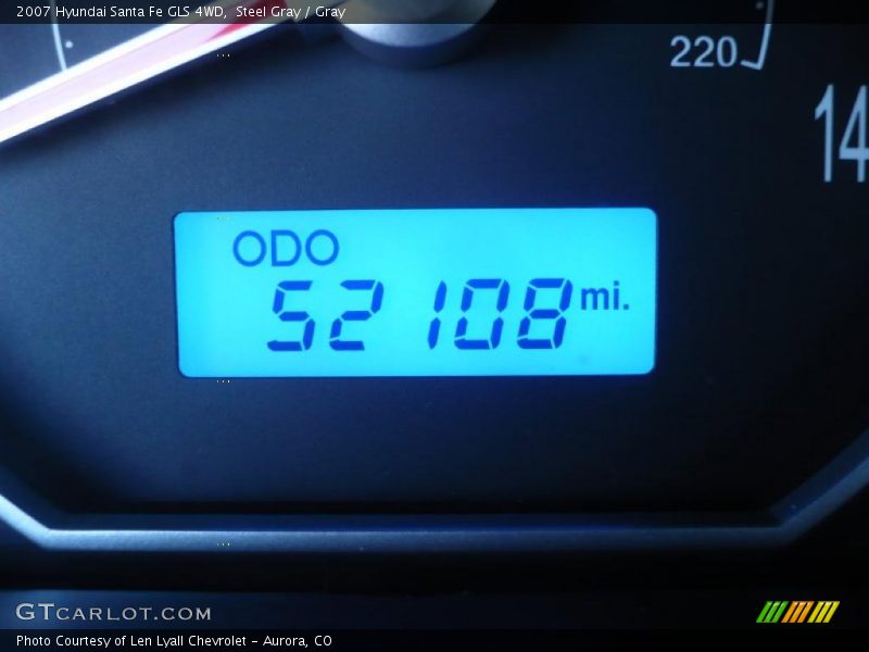 Steel Gray / Gray 2007 Hyundai Santa Fe GLS 4WD