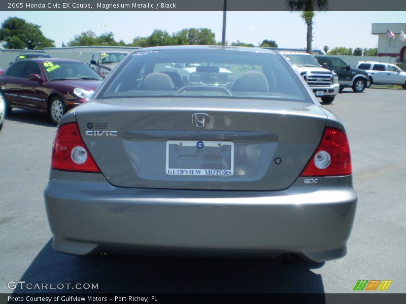 Magnesium Metallic / Black 2005 Honda Civic EX Coupe