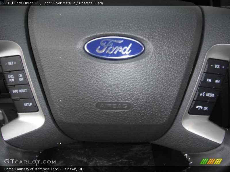 Ingot Silver Metallic / Charcoal Black 2011 Ford Fusion SEL