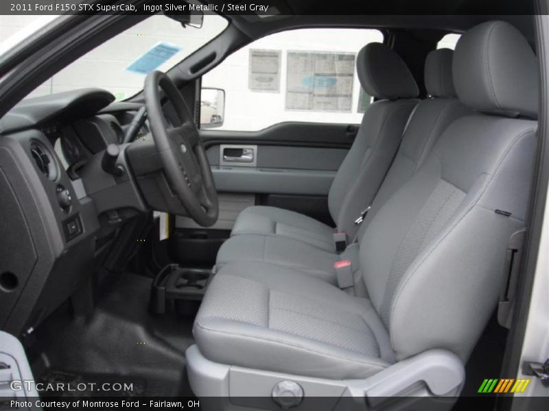  2011 F150 STX SuperCab Steel Gray Interior