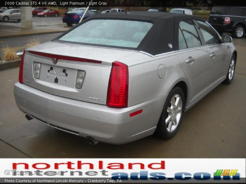 Light Platinum / Light Gray 2008 Cadillac STS 4 V6 AWD