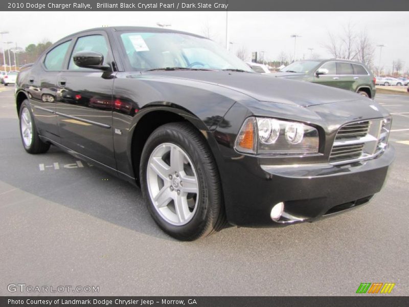 Brilliant Black Crystal Pearl / Dark Slate Gray 2010 Dodge Charger Rallye