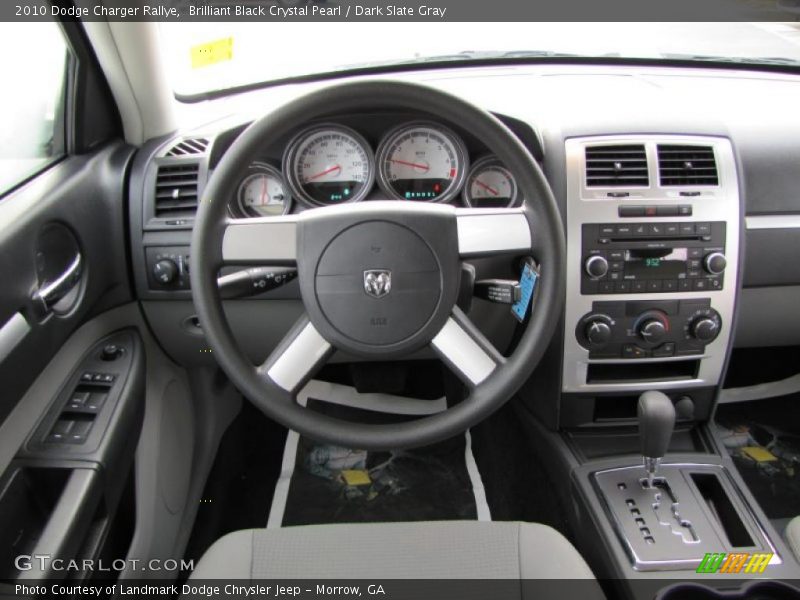 Brilliant Black Crystal Pearl / Dark Slate Gray 2010 Dodge Charger Rallye