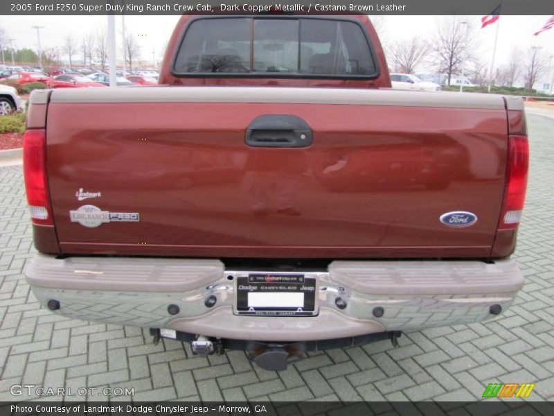 Dark Copper Metallic / Castano Brown Leather 2005 Ford F250 Super Duty King Ranch Crew Cab