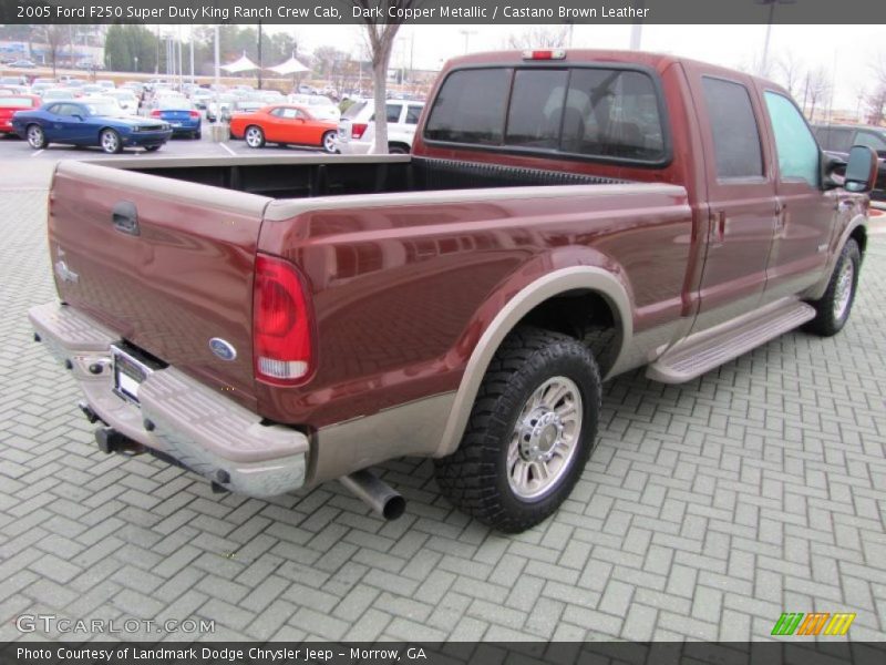 Dark Copper Metallic / Castano Brown Leather 2005 Ford F250 Super Duty King Ranch Crew Cab