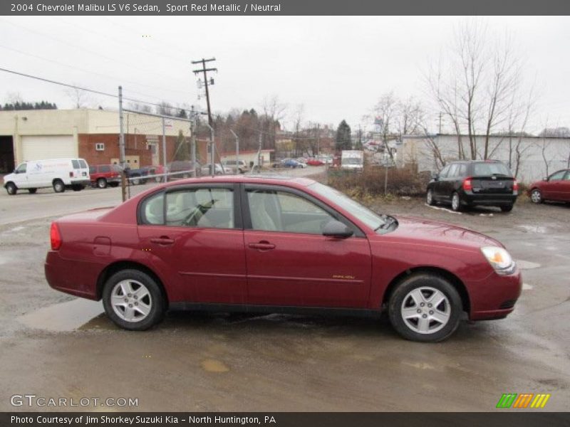 Sport Red Metallic / Neutral 2004 Chevrolet Malibu LS V6 Sedan