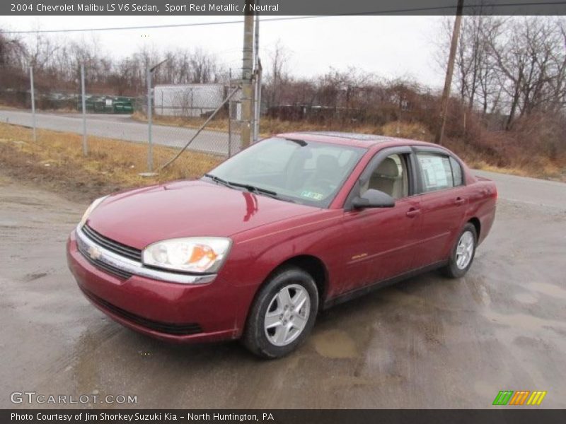 Sport Red Metallic / Neutral 2004 Chevrolet Malibu LS V6 Sedan