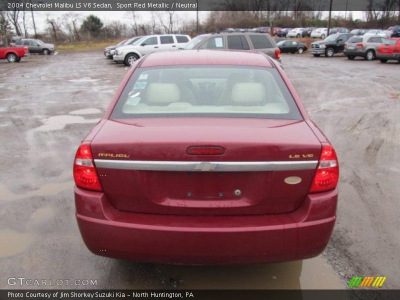 Sport Red Metallic / Neutral 2004 Chevrolet Malibu LS V6 Sedan