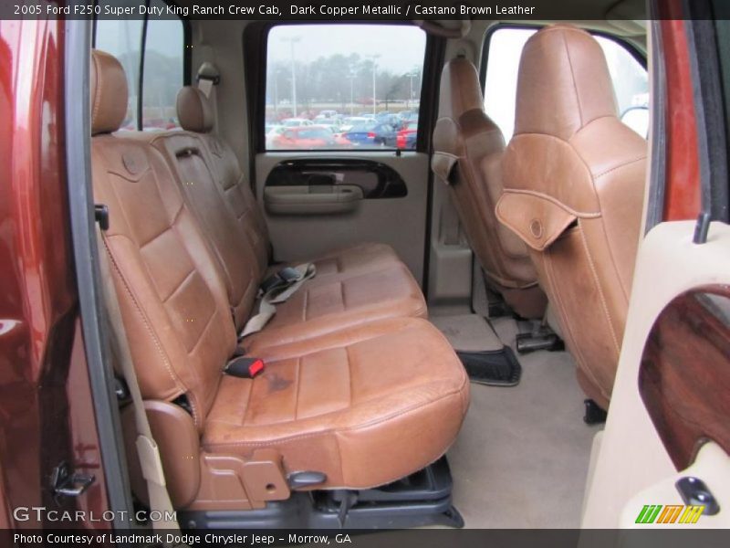  2005 F250 Super Duty King Ranch Crew Cab Castano Brown Leather Interior