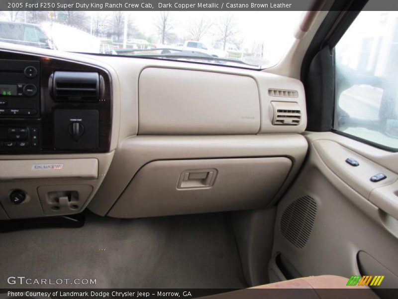Dark Copper Metallic / Castano Brown Leather 2005 Ford F250 Super Duty King Ranch Crew Cab