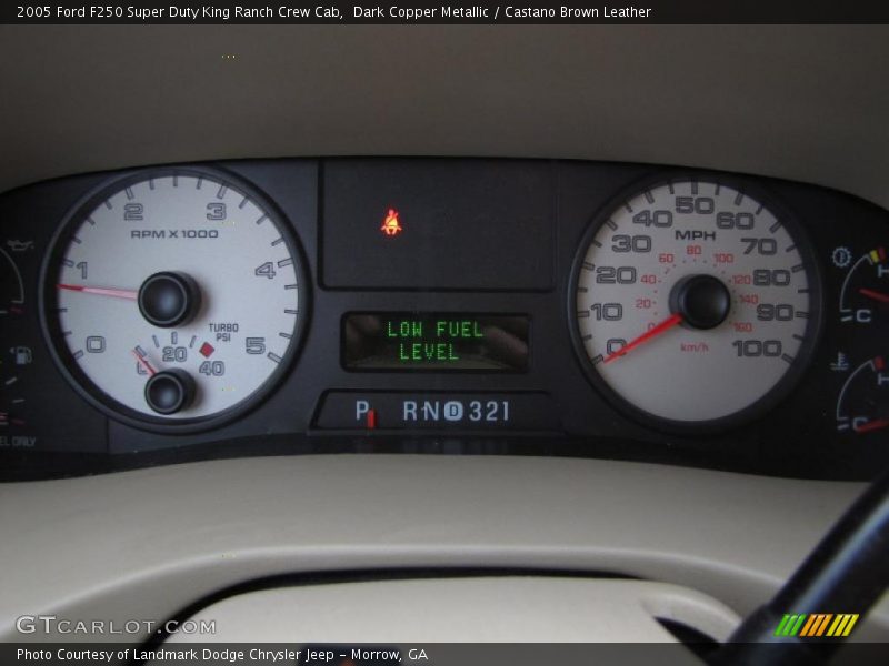 Dark Copper Metallic / Castano Brown Leather 2005 Ford F250 Super Duty King Ranch Crew Cab