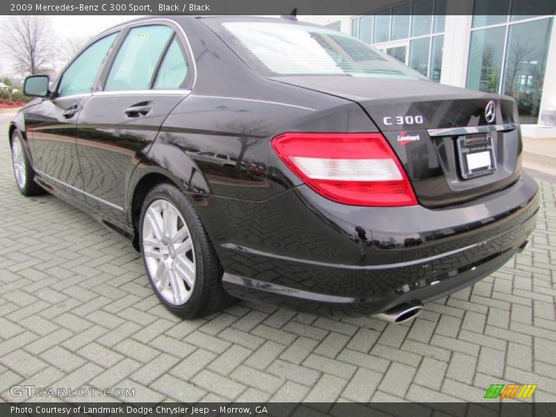 Black / Black 2009 Mercedes-Benz C 300 Sport