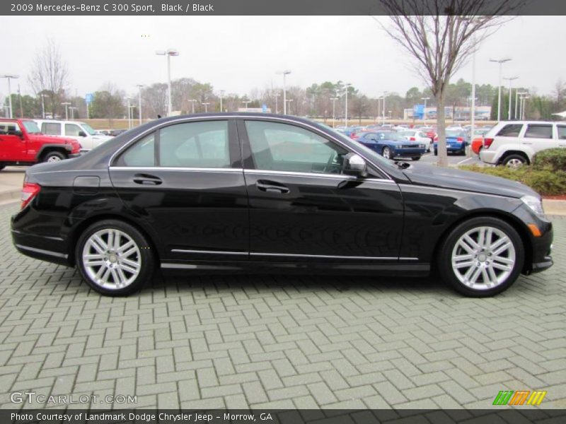 Black / Black 2009 Mercedes-Benz C 300 Sport