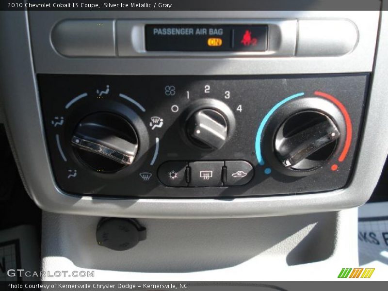 Controls of 2010 Cobalt LS Coupe