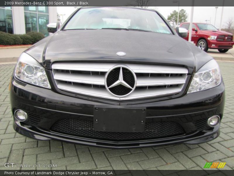 Black / Black 2009 Mercedes-Benz C 300 Sport