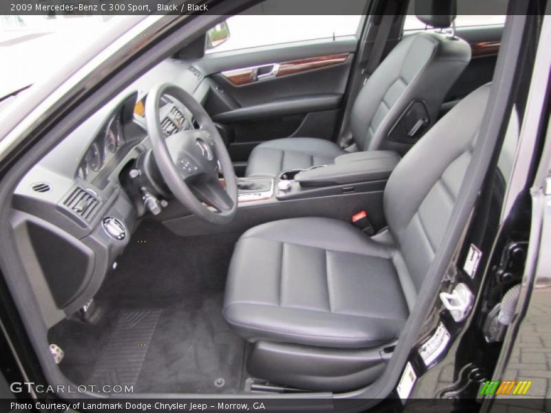 Black / Black 2009 Mercedes-Benz C 300 Sport