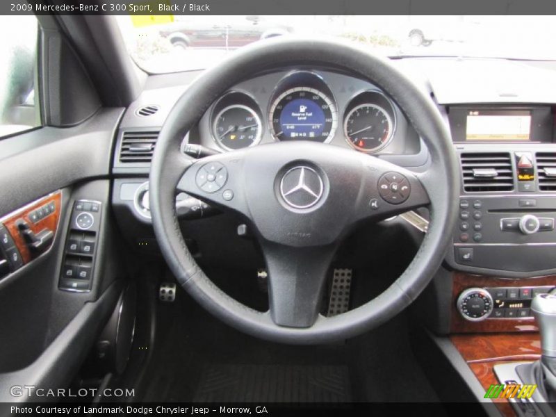 Black / Black 2009 Mercedes-Benz C 300 Sport