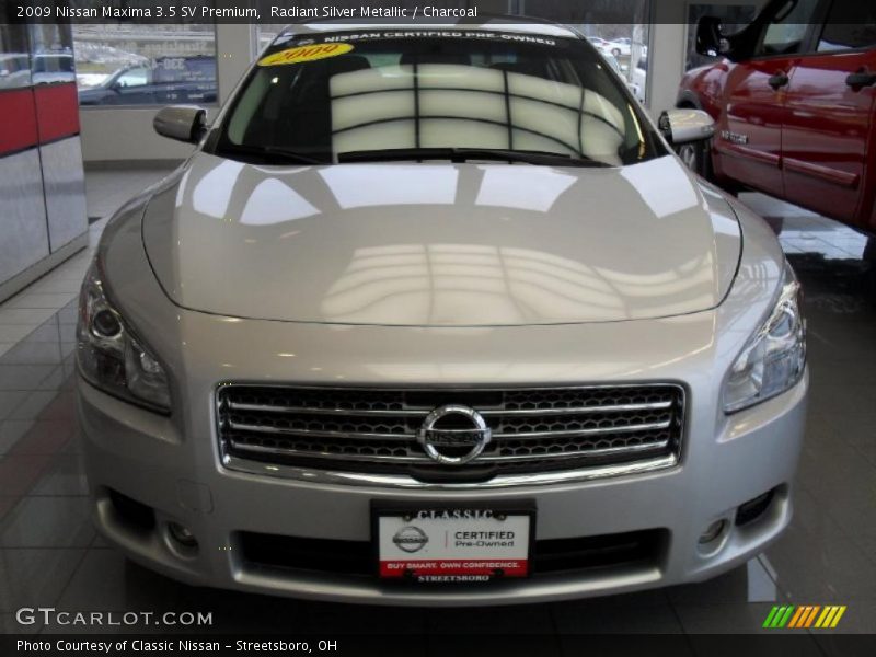 Radiant Silver Metallic / Charcoal 2009 Nissan Maxima 3.5 SV Premium