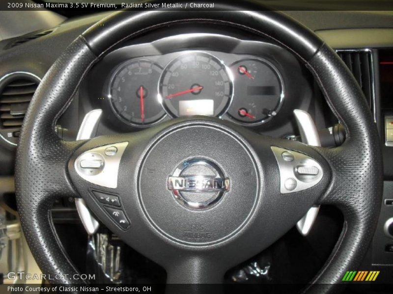 Radiant Silver Metallic / Charcoal 2009 Nissan Maxima 3.5 SV Premium