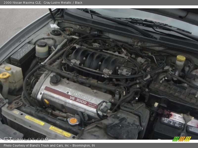 Gray Lustre Metallic / Black 2000 Nissan Maxima GLE